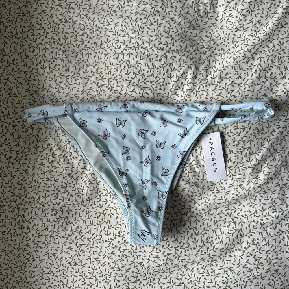 Pac Sun Baby Blue Butterfly Bathing Suit Bottoms